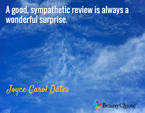 Review quote from J C Oates